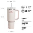 Quencher H2.O FlowState Tumbler 1180 ml Rose Quartz 2.0