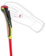HRC marathon roller skis bright red-neonyellow-black