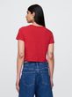 Crop tričko Červená