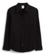 887679-00 Oversize košile z lněné směsi Easy Shirt Černá