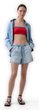 867794-00 Džínové kraťasy Low Slung Easy UltraSoft Modrá