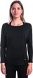 MERINO AIR traveller dámské triko dl.rukáv černá
