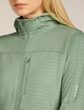 Wom Mer  300 RealFleece Desc LS Zip Hoo SEAGLASS