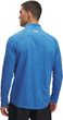 UA Tech Textured 1/2 Zip-BLU/WHT