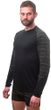 MERINO IMPRESS pánské triko dl.rukáv černá/batik