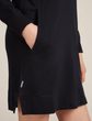 W Mer Crush LS Dress BLACK