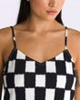 BENTON CHECKER CAMI DRE Black/Marshmllw