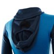 WarmWool Hood Sweater Net W Navy Blazer / Blue Sapphire / Azure Blue