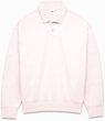 WASHED COLLARED FLEECE PEACH BLUSH