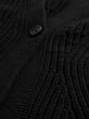 820755-01 Žebrovaný kardigan Černá