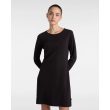 Drew Rib LS Dress Black