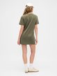 727440-06 Šaty s logem Zelená