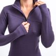 MERINO EXTREME UP dámská mikina dl.rukáv zip grape purple
