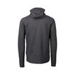 M's Merino Zip Hood Sylvanite Grey Melange