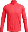 UA Tech Textured 1/2 Zip-RED
