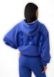 880827-04 Oversize crop mikina s logem VintageSoft Tmavě modrá