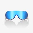 S2 - TotalEnergies Team Matte White / Metallic Blue - HiPER Blue Multilayer Mirror Lens