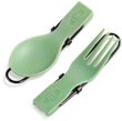 Tekk Folding Cutlery Set; green
