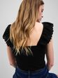 627263-00 Krajkový top Černá