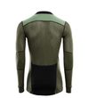 Hiking Crew Neck shirt, Man Jet Black / Green / Dill