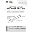 8-BIT Tire Lever + Disc Brake Multi-Tool