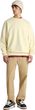 BLOCKED BOX LOOSE CREW FLEECE Lemon Icing