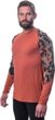 MERINO IMPRESS pánské triko dl.rukáv terracotta/rush