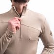 MERINO EXTREME UP pánská mikina dl.rukáv zip almond beige