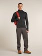 M Mer 200 Realfleece Descender LS Zip H JET HTHR/BLACK/CB