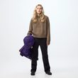 Övik Solid Jacquard Knit W Suede Brown