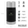 Classic series dining 700 ml black matt