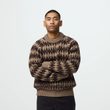 Övik Jacquard Knit M Suede Brown-Black Oak
