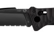 CAC TEXTURED PA6 FV BLACK HANDLE SERRATED