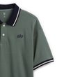 887102-02 Dětské oversize polo tričko s logem Zelená