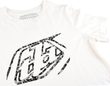 WOMENS SHORT SLEEVE TEE CROPPED BADGE VINTAGE WHITE