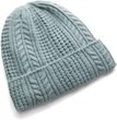 W Halftime Cable Knit Beanie-GRN