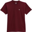 MN LEFT CHEST LOGO TEE, BURGUNDY