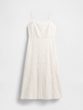 777579-00 Lněné maxi šaty Bílá