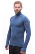 MERINO BOLD pánské triko dl.rukáv roll neck cool blue