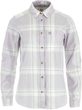 Övik Lite Flannel Shirt W Chalk White-Lavender Mist