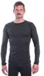 MERINO BOLD pánské triko dl.rukáv anthracite gray