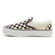 UA CLASSIC SLIP-ON PLATFORM BLK&WHTCHCKERBOARD/WHT BLACK
