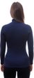 MERINO UPPER dámská mikina krátký zip deep blue