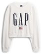 843301-01 Oversize mikina s logem VintageSoft Bílá