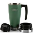 Vodotěsný termohrnek s madlem 470 ml - smrkově zelená