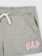 890984-00 Dětské kraťasy s logem Šedá