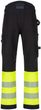 REFLECTOS Trousers black/yellow