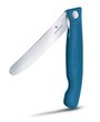 Swiss Classic, picnic knife, 11cm, wavy, blue, box