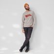 Fjällräven Logo Sweater M Grey-Melange