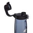 Straw bottle 700 ml, Grey w/Black Cap